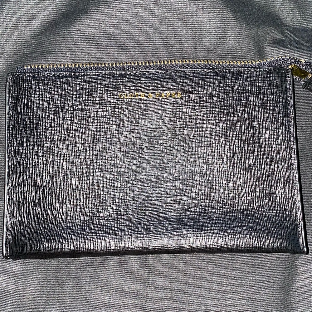 Cloth and Paper Leather Pouch